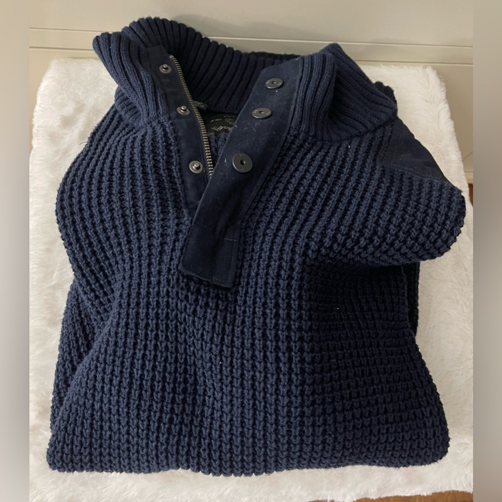 Men’s Size Large Navy Blue David Bitton Sweater